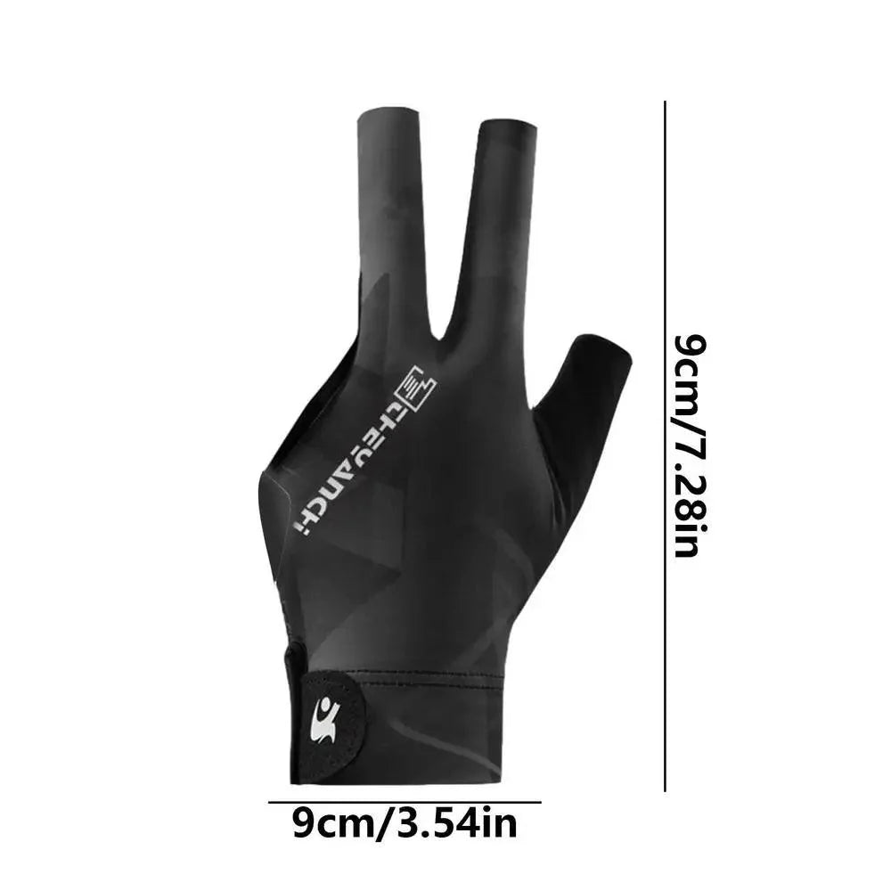 Rynx | Left-Handed Billiard Glove - Three-Finger Design for Outstanding Performance