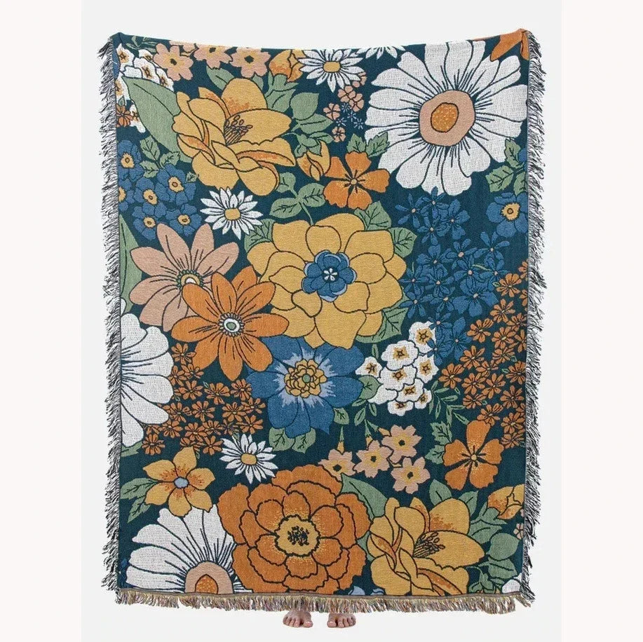 Rynx | Floral Garden Throw Blanket