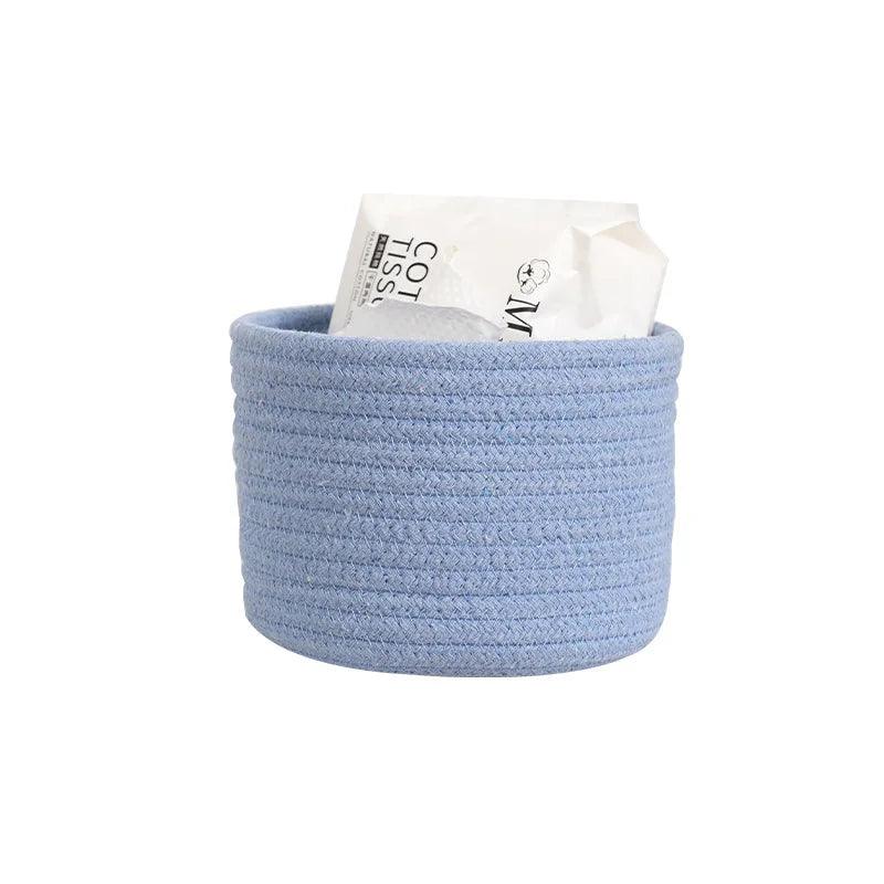 Rynx | Stylish hand-woven cotton rope basket for home organization and storage