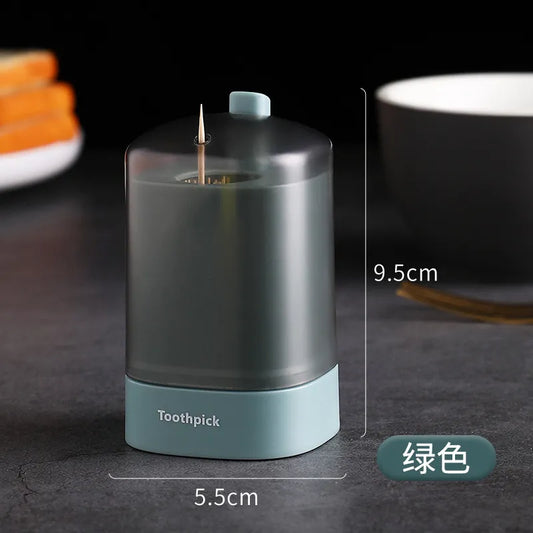 Rynx | Automatic Pop-Up Toothpick Dispenser - Portable Toothpick Holder Container for Kitchen, Restaurant, and Home Table Storage