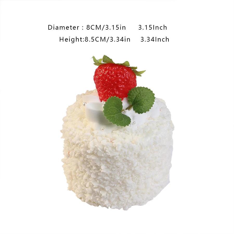 Rynx | Realistic Faux Fruit Cake Model for Home Decor and Photography - 1 pc. FCYY-MIX2