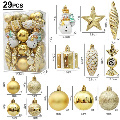 Rynx Christmas Tree Ornaments Red Candy Cane Hanging Decoration Large Pendants Set Christmas Decorations For Home 2024 Natal Navidad New Year