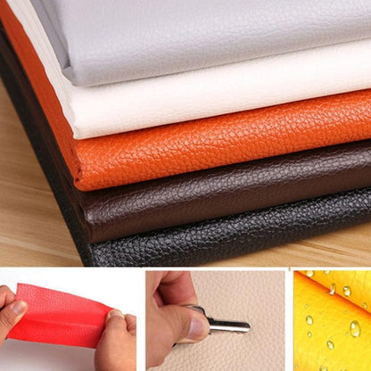 Rynx | Jumbo XL Luxe Litchi Leather Repair Stickers - Stylish Solutions for Elegant Furniture Repairs