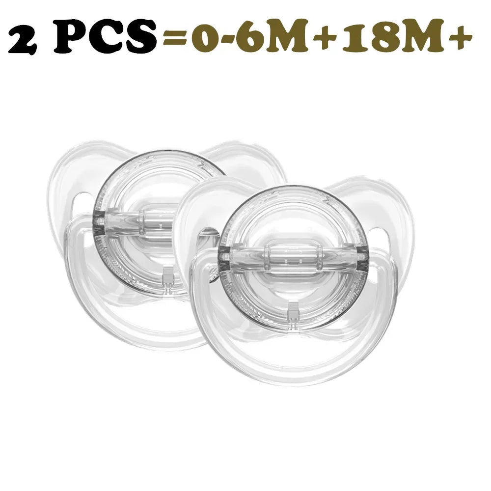 Rynx | Transparent Baby Pacifier (2 Pieces) Food Safe
