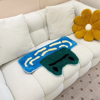 Rynx | Frog River Tufted Carpet Kids Soft Plush Tufted Cup Kitchen Carpet Rugs Non-Slip Absorbent Bathroom Mat Bedroom Toilet
