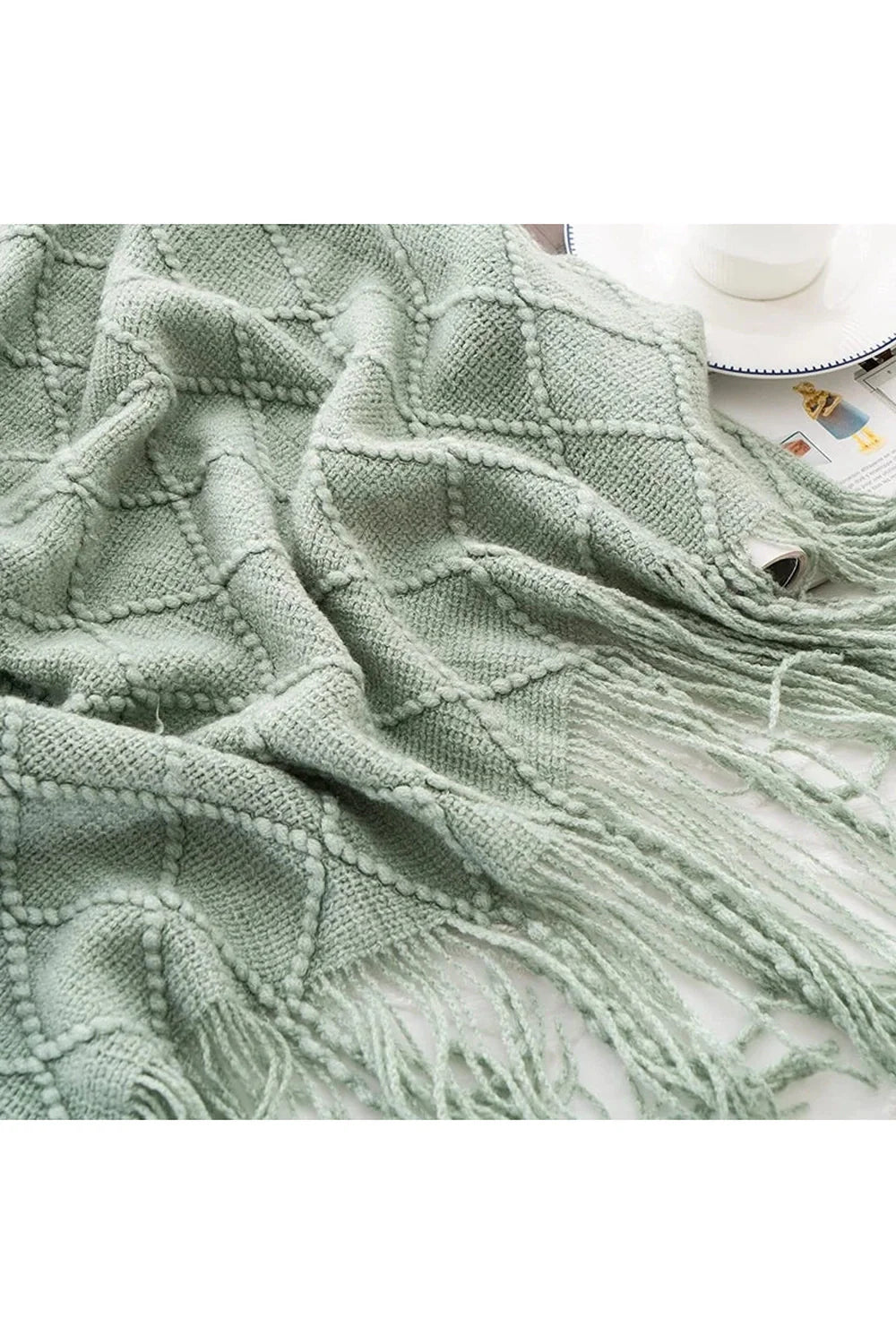 Rynx | Diamond Knit Throw Blanket