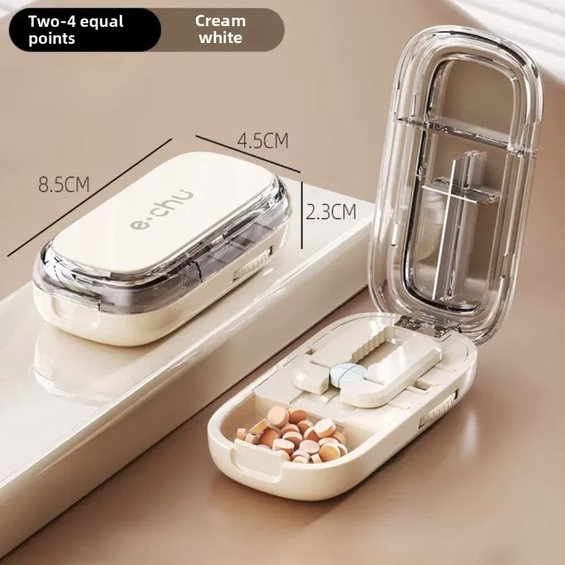 Rynx | Pocket Size Dustproof Pill Cutter Organizer