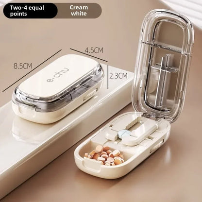 Rynx | Pocket Size Dustproof Pill Cutter Organizer