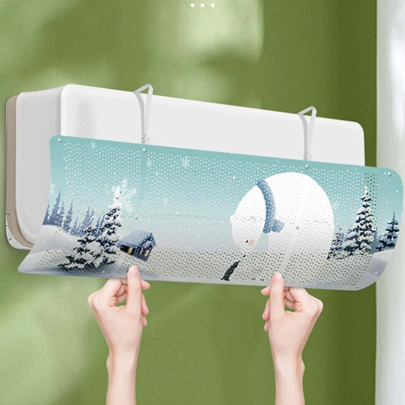 Rynx | Adjustable Air Conditioner Wind Deflector - Air Wind Shield Baffle to Prevent Direct Blowing, Guide Dust Cover