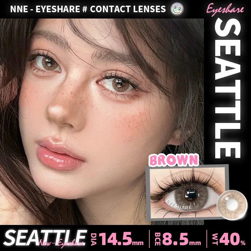 Rynx | 1 pair natural colored contact lenses pink contact purple gray eye colored lenses colored makeup soft beautiful pupil