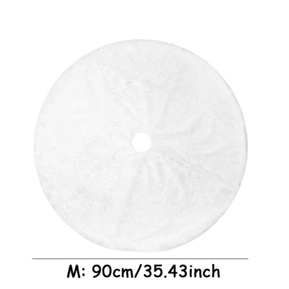 Rynx | Plush Faux Fur White Christmas Tree Skirt