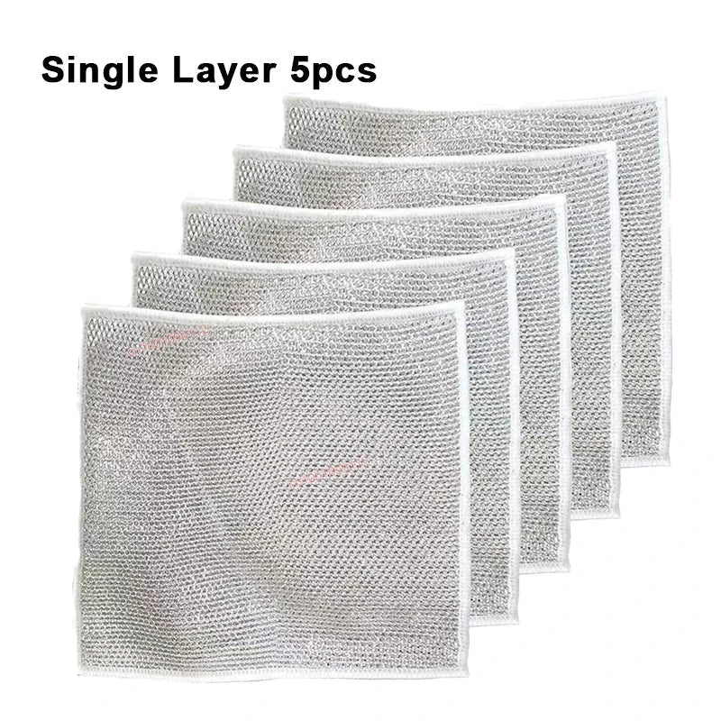 Rynx | Effortless Kitchen Cleaning with Reusable Steel Wire Cleaning Cloth - Say Goodbye to Stubborn Stains and Rust!