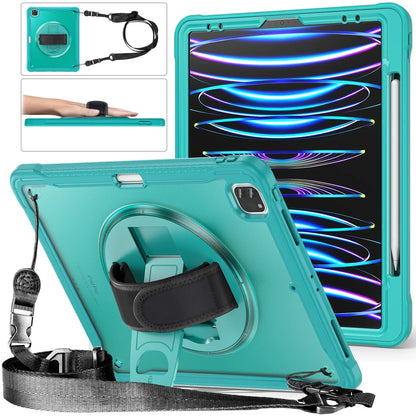 RYNX | For Ipad Pro 11 12.9 13 M1 M2 M4 2022 2024 Shockproof Heavy-Duty- Ipad Air 4 Air5 10.9"Mini6 Case+Shoulder Strap |