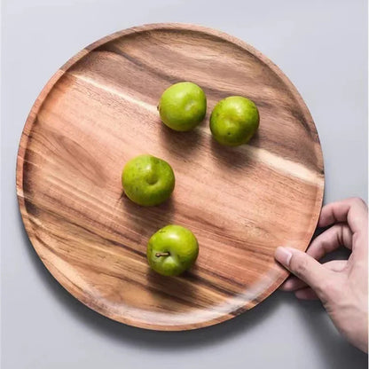 Rynx | AcaciaCraft Plate Collection | High-Quality Acacia Wood Plates | Sustainable & Stylish Table Decoration
