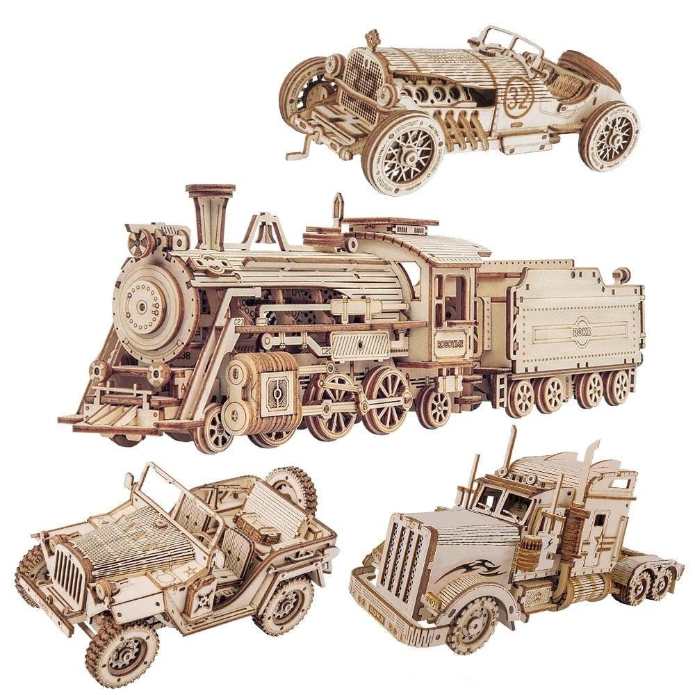 Rynx | Historical 3D Wooden Army Jeep Model Kit for DIY Enthusiasts