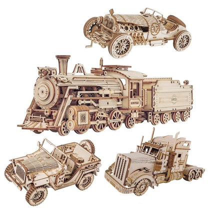 Rynx | Historical 3D Wooden Army Jeep Model Kit for DIY Enthusiasts