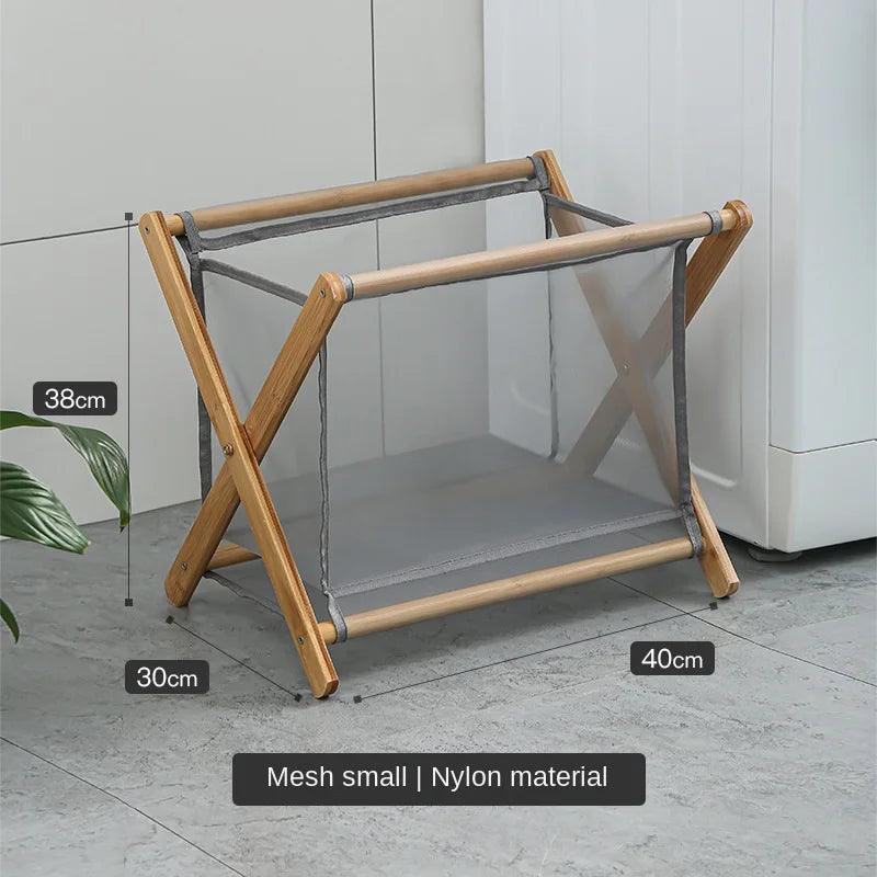 Rynx | Eco-friendly collapsible laundry basket made of bamboo - Stylish and space-saving storage solution
