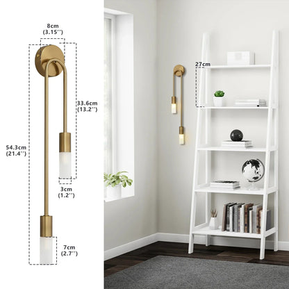 Rynx | Modern Wall Lamp in Gold