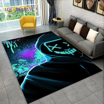 Rynx | Alex 3D Gamer Playmat Carpet - Large Non-Slip Carpet for Kids & Living Room