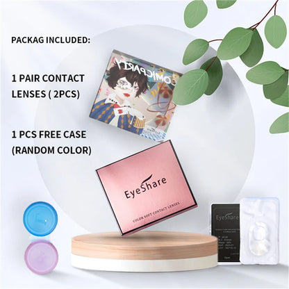 Rynx | 1 Pair Halloween Colored Contact Lenses for Cosplay White Contact Anime Colored Eye Lenses Annual Vampire Red Contact Lens