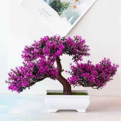 Rynx Artificial Plants Bonsai Small Tree Pot Fake Plant Flowers Potted Plants Ornaments For Home Room Table Decoration Hotel Garden Decor
