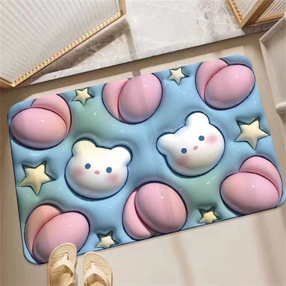 Rynx | Non-Slip Cartoon Colorful Fun Quick Water Absorbent Mat