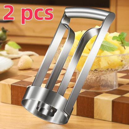 Rynx | Stainless Steel Pineapple Meat Remover and Core Peeler - Quick and Easy Pineapple Knife
