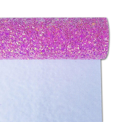 Rynx | Sparkling Purple Chunky Glitters Fabric Roll - Must-Have for Creative DIY Projects
