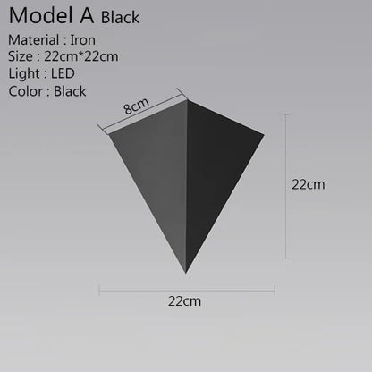 Rynx | Triangle Light - Minimalist LED Wall Lamp 3W | Indoor Lighting
