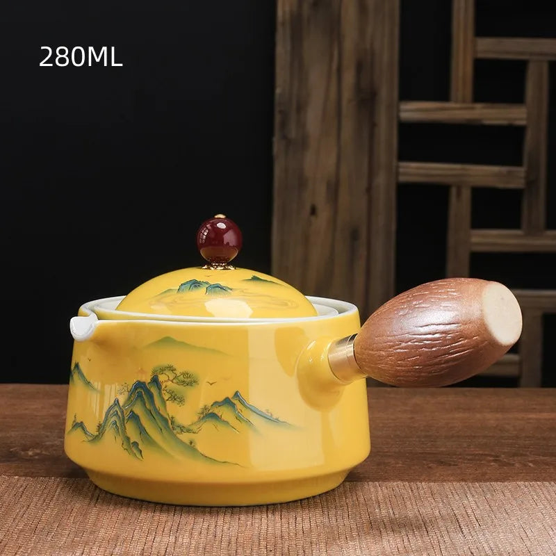 Rynx | Traditional Harmony Ceramic Rotating Teapot