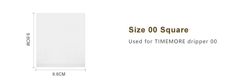 Rynx | TIMEMORE Coffee Pot Filter Paper - 50pcs Hand Drip V-Shaped Filters for American Coffee Machines