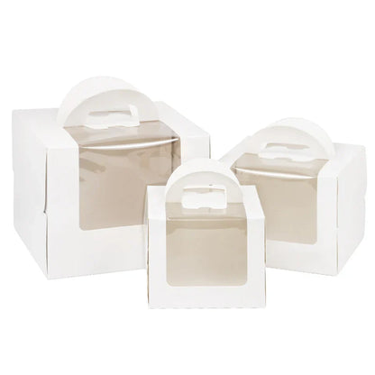 Rynx Large Cake Packaging Box Portable Muffin Cupcake Container Wedding Birthday Party Supplies Baby Shower Cookie Gift Paper Boxes