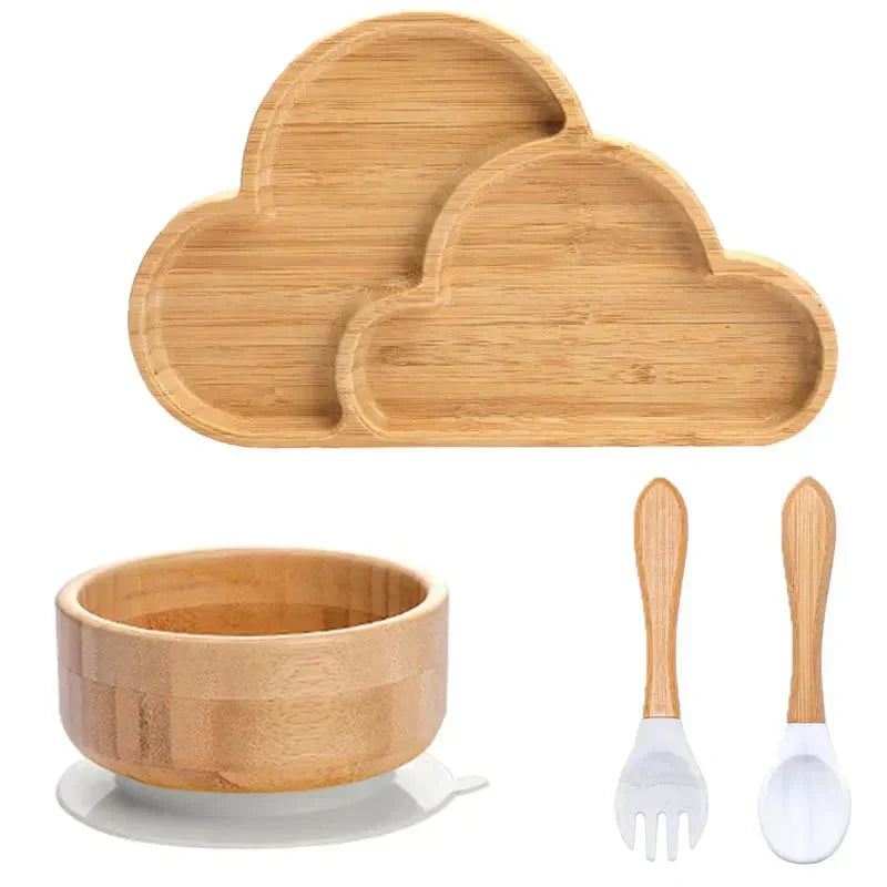 Rynx | Kids Dish Set with Suction Cup Bottom - EcoFeast