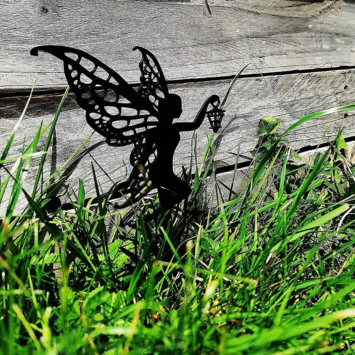 Rynx | Metal Garden Fairy Outdoor Decor - Enhance Your Patio and Lawn with Enchanting Charm