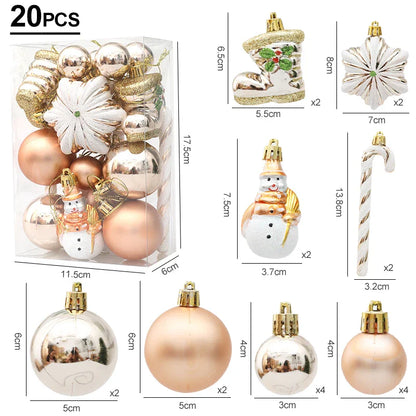 Rynx Christmas Tree Ornaments Red Candy Cane Hanging Decoration Large Pendants Set Christmas Decorations For Home 2024 Natal Navidad New Year