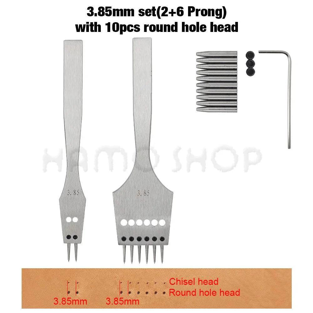 Rynx | Premium Replaceable Round Chisel Tool Set for Leatherworking