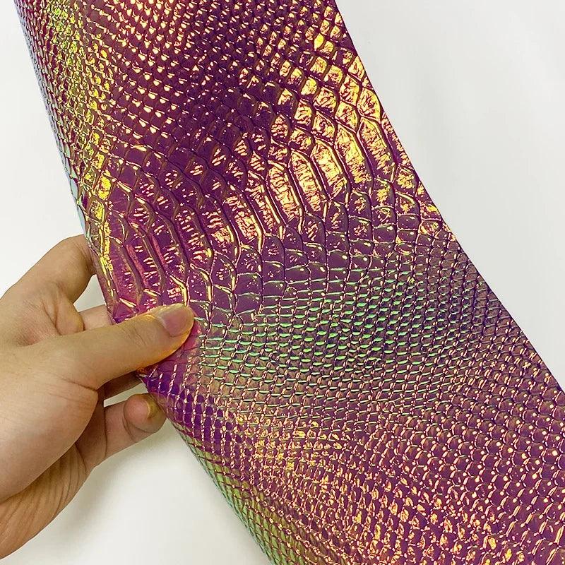 Rynx | Iridescent Dragon Scale Leather for enchanting DIY creations