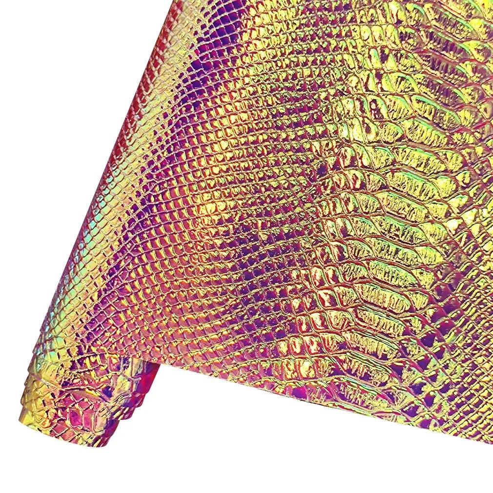 Rynx | Captivating iridescent snake leather faux leather roll - The ultimate crafting essential