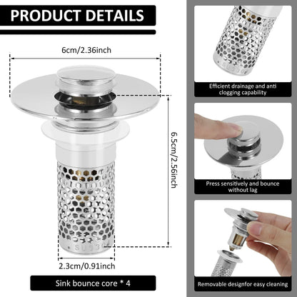 Rynx | Sink Drain Anti-Odor Hair Catcher Filter