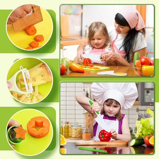 Rynx | Little Chefs Montessori Cooking Set - 13 Safe and Fun Tools for Young Culinary Explorers