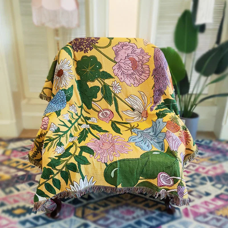 Rynx | Boho Garden Flower Blanket