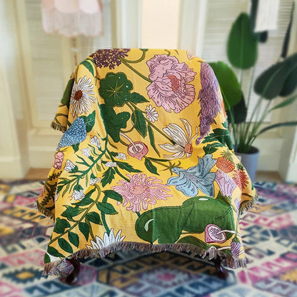 Rynx | Boho Garden Flower Blanket