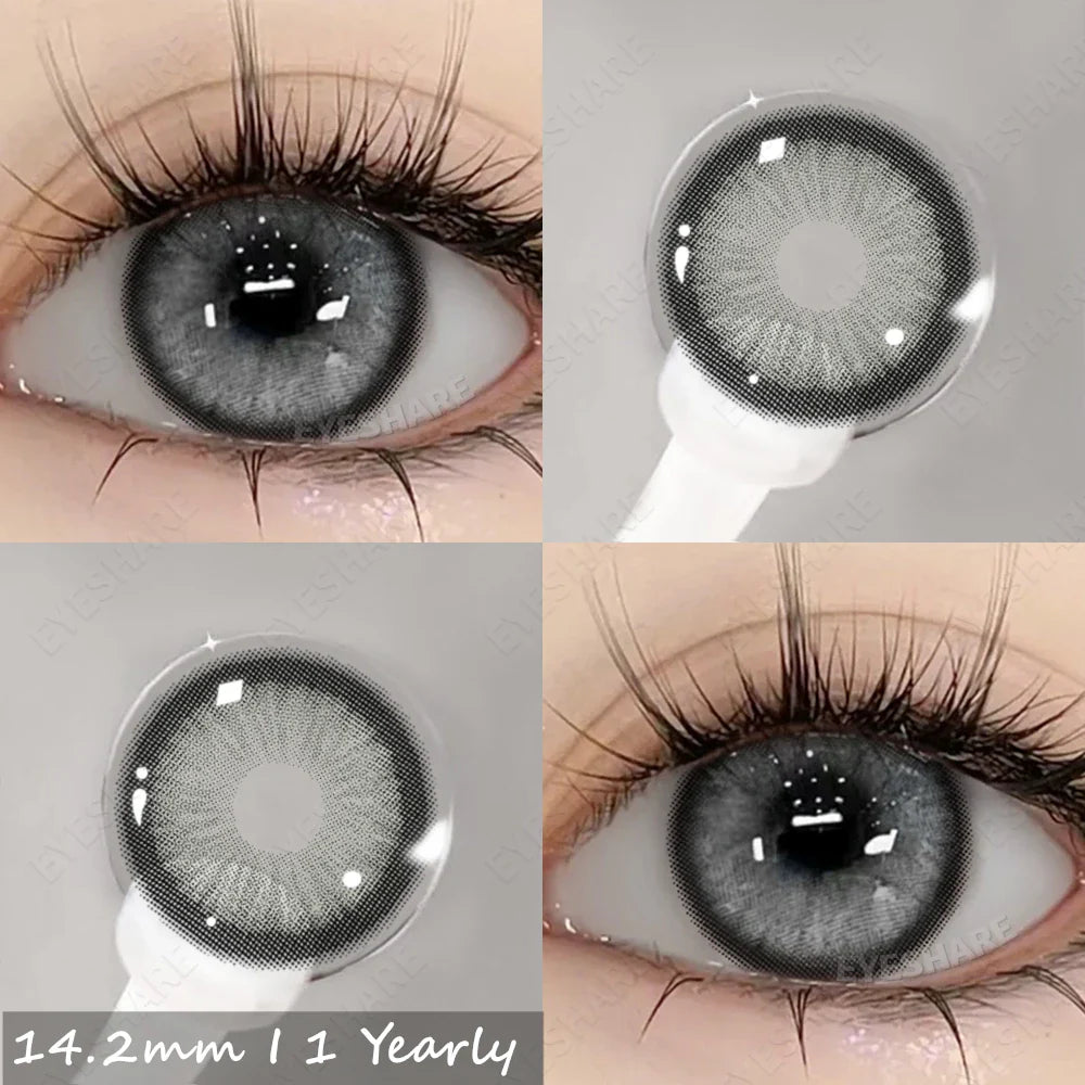 Rynx | New colored contact lenses for eyes 2 pieces blue colorful beautiful pupils green color lenses annually brown contact lenses 14.2 mm