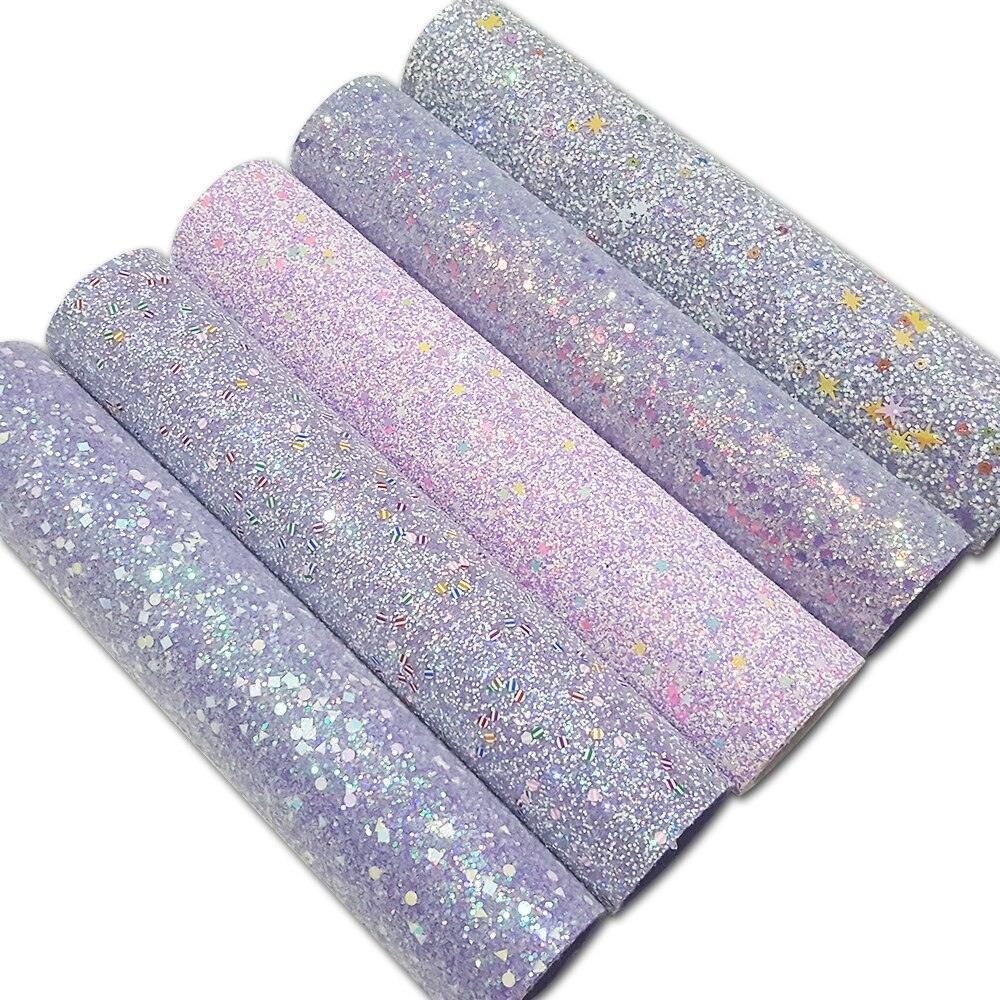 Rynx | Sparkling Purple Chunky Glitters Fabric Roll - Must-Have for Creative DIY Projects