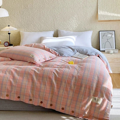 Rynx | 100% Cotton Duvet Cover Stripes Bedspread Skin-friendly Bedding Comforter Cover High-quality Duvet Cover duvet cover