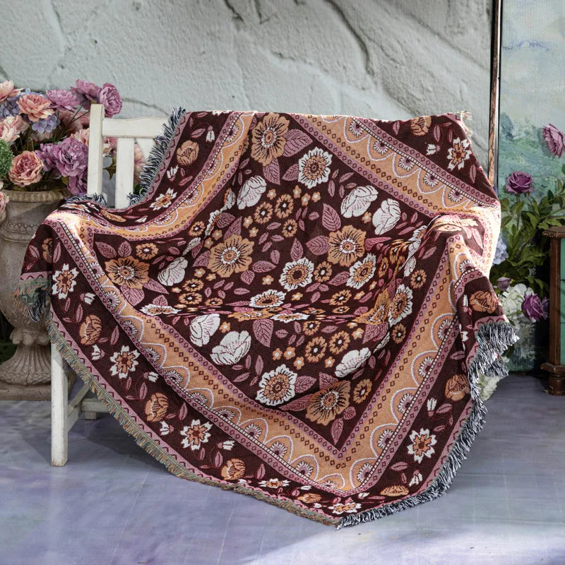 Rynx | Boho Garden Flower Blanket