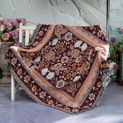 Rynx | Boho Garden Flower Blanket