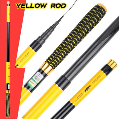 Rynx | Premium Carbon Fiber Telescopic Fishing Rod for Freshwater Adventures - Adjustable Lengths from 2.7 to 7.2 Meters