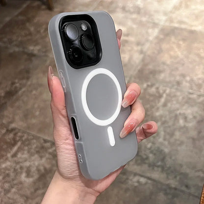 Rynx | Weiche Gummi-Gummi-Bonbons Farbe Für Magsafe Telefonhülle Für iPhone 16 15 14 13 12 11 Pro Max Plus Drahtloses Laden 2 IN 1 Hülle
