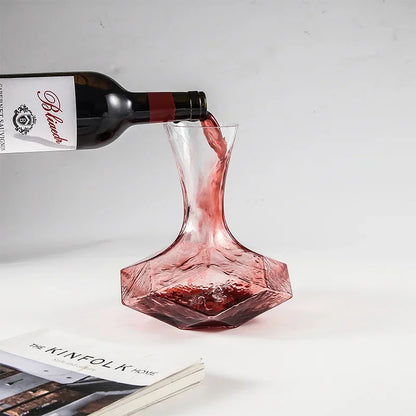 Rynx | Irregular Crystal Glass Wine Decanter
